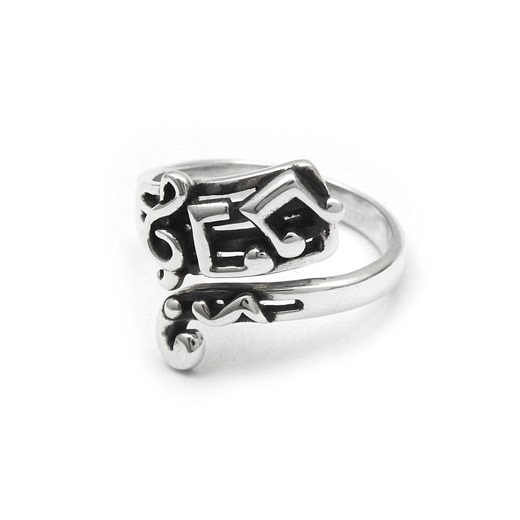 925 Sterling Silver Music Note Ring: Handmade Jewelry, Everyday Wear Ring for Women Girls - Etsy