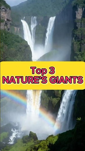 Top 3 Biggest & Most Beautiful Waterfalls in the World 🌍