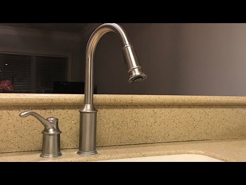 How to repair a single handle Moen kitchen faucet. Broken handle.