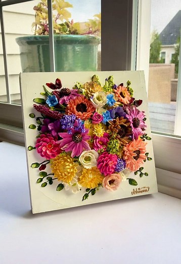 3D Acrylic Flower Painting Tutorial for Wedding Bouquets