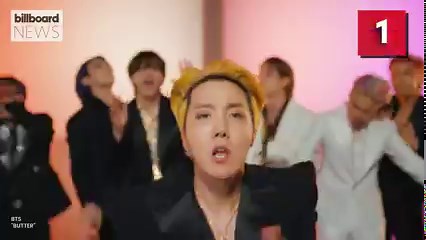 197K views · 10K reactions | Billboard News: BTS' ‘Butter’ adds a fourth week at No. 1 on the Billboard Hot 100 songs chart, becoming the South Korean superstar group's longest leading topper on the tally. It bests the three-week rule of ‘Dynamite,’ its first No. 1, in September-October. | Billboard | Facebook