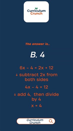 "Grade 9 Math | Solving Equations Quiz 8