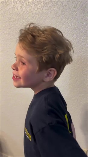 didn’t realize how much it would mean to him 🥹 Gid got to choose his own haircut and you’d think he’d just won a gold medal. So proud, so excited, like he’d just unlocked a new level of being ‘big.’ It wasn’t just about the haircut… it was HIS decision!🥰 *I will miss his long hair, but it’ll grow back. #newlevelofbig #growingup #proudmoment #hesabigkidnow #family