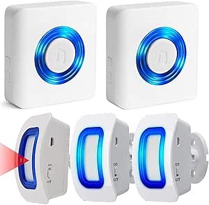 Amazon.com: Caregiver Pager Wireless Motion Sensor Alert Room Bed Alarm and Fall Prevention for Elderly Dementia Patients (2 Receiver+3 Monitor Motion) : Office Products