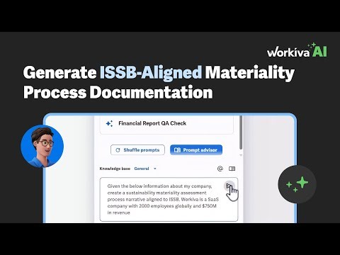 Generate ISSB-aligned materiality process documentation