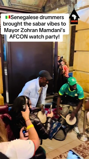 Senegalese Drummers Ignite Sabar Vibes at NYC AFCON Event