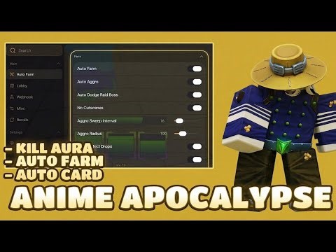 Anime Apocalypse Script - Auto Farm, Kill Aura, Auto Card & More