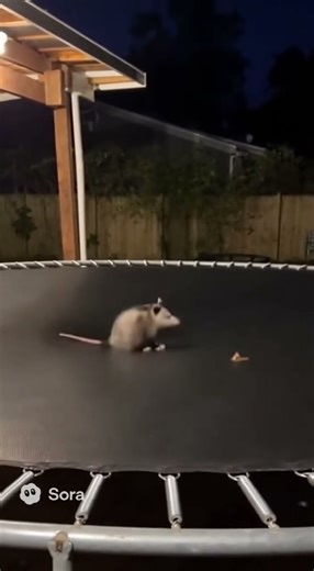 MIDNIGHT POSSUM TRAMPOLINE PARTY! #TrashPandaBounce