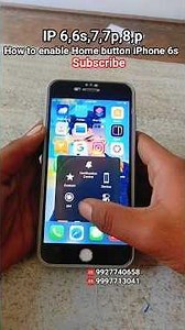 How to enable Home button iPhone 6s #smartphone #repair #shorts