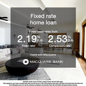 163K views · 555 reactions | Take advantage of low home loan rates and lock in a fixed rate today. *Go to www.macquarie.com.au to find out more, including the comparison rate information. | Macquarie Bank | Facebook