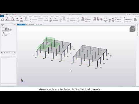 Tekla Structural Designer 2020 - Difference between area load options
