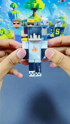 Minecraft Skins Paper Craft ✂️ Easy DIY”“I Made Sapnap Minecraft Skin with Paper 😱🔥” #papercraft