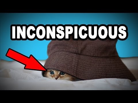 Learn English Words: INCONSPICUOUS - Meaning, Vocabulary with Pictures and Examples