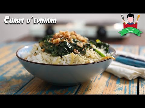 Recette curry d'épinard