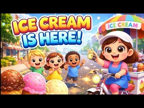 Ice Cream Song 🍦 | Ding Ding Bell Kids Rhyme | Fun Preschool Song | Animation ‎⁨@chachachutv⁩