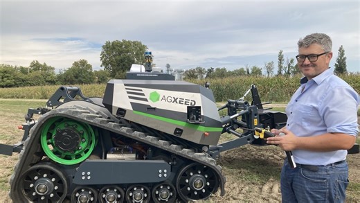 Le premier robot pour les grandes cultures, présenté aux riziculteurs de Camargue