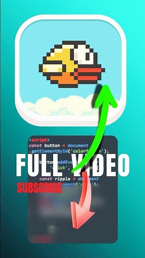How to make flappy bird game using HTML, CSS & JS