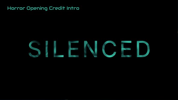 Horror Opening Credit Intro