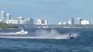 Video Shows Man Arrested After Fleeing Police on Jet Ski in Miami
