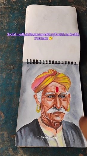me & my social media algorithm 🥲😅/poster colour painting 🎨🖌️