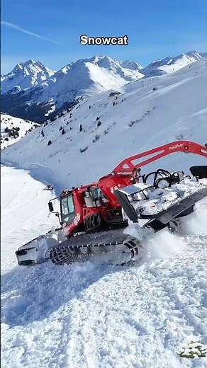 🏔️ Snow Groomer: Mountain Sculptor ❄️#shorts