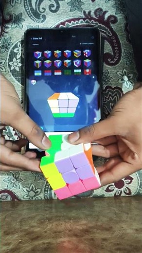 3X3 cude pattern with app || cube pattern || #rubikscube #subscribe #like #comment #shorts