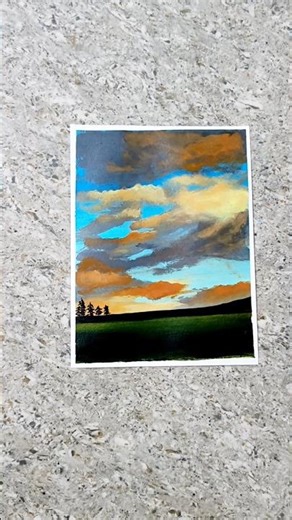 cloud ☁️ acrylic painting for beginners #cloudpainting #art #acrylicpainting #paintingstyles