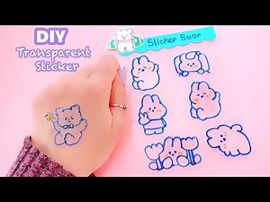 DIY Transparent Sticker Set | 2~Step Transparent Sticker Idea #Sticker_Set