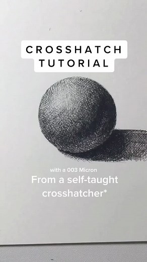 #crosshatch #arttutorial #artist #arttiktok #penandink #draw