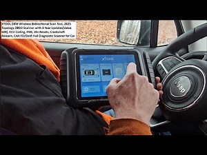XTOOL D8W Wireless Bidirectional Scan Tool, 2025 Topology OBD2 Scanner w/ 3-Year Updates ECU Coding