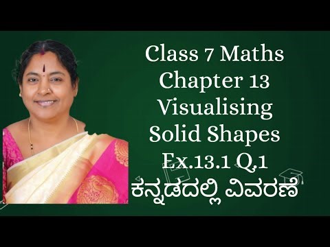Ex.13.1 Q.1 Class 7 Maths Chapter 13 Visualising Solid Shapes