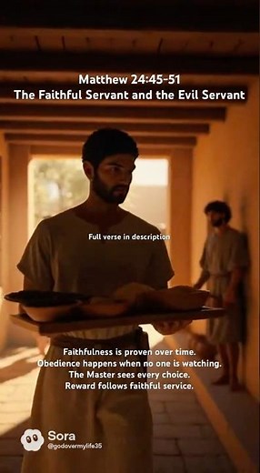Matthew 24:45-51 The Faithful Servant and the Evil Servant