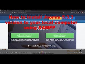 How to USE Joomla 5.3.3 on XAMPP installation, or localhost, or local computer step-by-step guide