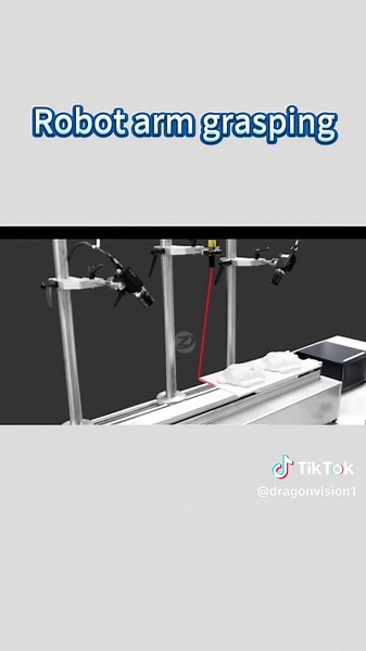 Machine vision guided robotic arm grasping#machinevision #technology #manufacture #automation #robot #industrial