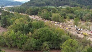 Flooding devastation in Erwin, Tennessee