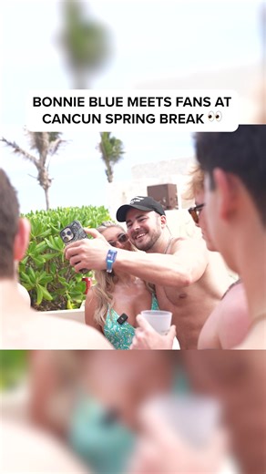 Bonnie Blue Meets Fans at Cancun Spring Break