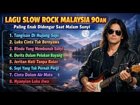 Nostalgia Lagu Malaysia Lama 90an | Slow Rock Galau Temani Malam Sunyi