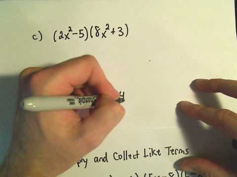 Polynomials: Adding, Subtracting, Multiplying and Simplifying - Example 3
