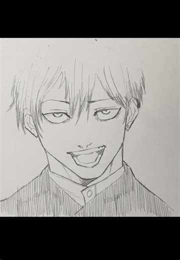 Dibujo de Naoya Zenin en Jujutsu Kaisen