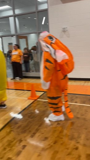 1K views · 15 reactions | Inflatable Costume - Part 1 The students earned a staff inflatable costume race for reaching $25,000 in our Roar for More fundraiser! SO.MUCH.FUN!!! | Fuquay-Varina MS PTA | Facebook