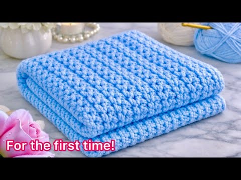 NEW!🩷⚡️Super Easy Crochet Baby Blanket Pattern for Beginners (Step by Step)