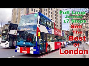 LONDON HOP ON HOP OFF City Sightseeing Bus tour-Tootbus Yellow Route full loop journey