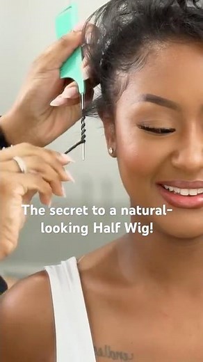 Half Wigs for Black Women | Easy Kinky Curly Half Wig Hairstyles & Leave Out Blending