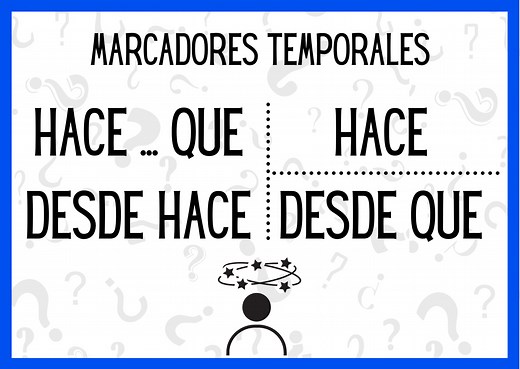 DIFERENCIAS ENTRE HACE...QUE, DESDE QUE, DESDE HACE Y HACE | DESDE HACE | HACE...QUE | Arche-ELE