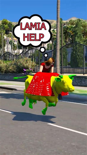 GTA V : HULK Cow teaches us love in its purest form | Part26 🥺| #shorts #gta5