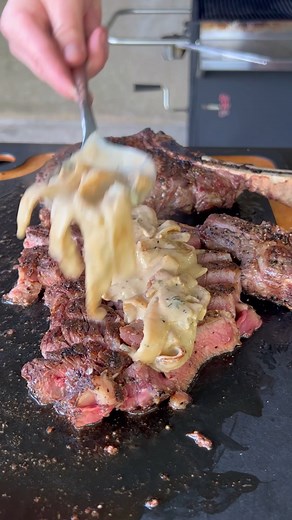 259K views · 7K reactions | Ribeye Steak with a creamy blue cheese sauce | Grillnation | Facebook
