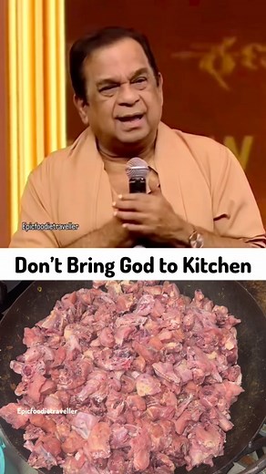 31K views · 8.1K reactions | Don’t bring god to kitchen level #nonveg #veg #nonvegetarian #nonvegfood #brahmanandam | Vizag Foodie | Facebook