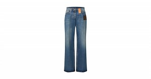 Products by Louis Vuitton: Stonewashed Monogram Patch Boot-Cut Jeans