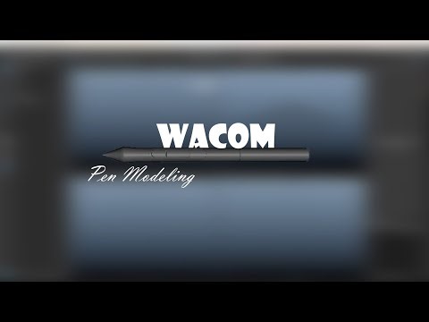 Wacom Pen 3D Modeling in Maya | Full Process (20 Min) | Hard Surface Practice