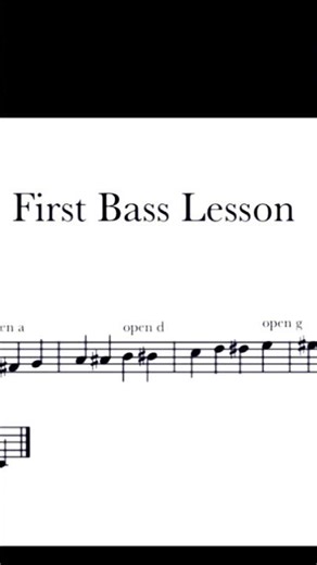 First Bass Lesson